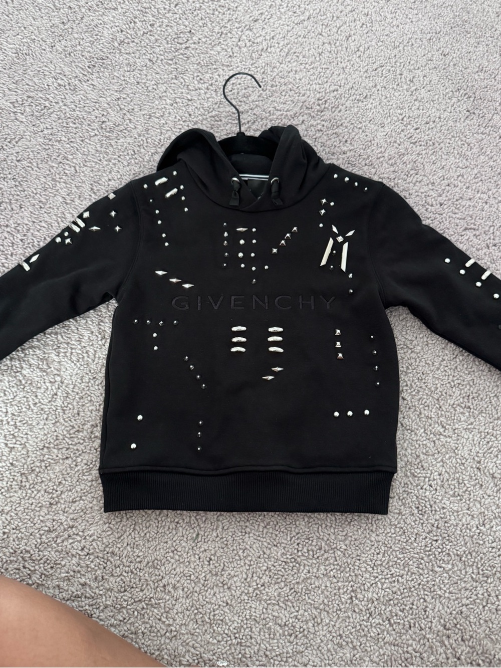 Givenchy Black Studded Crewneck Sweater - Boys